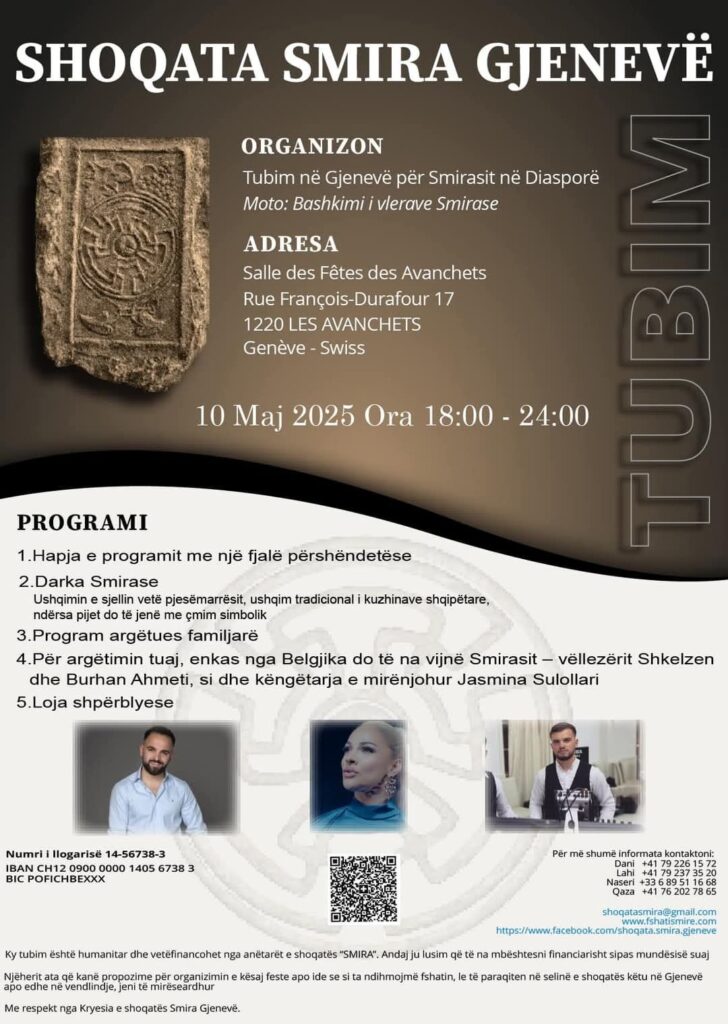 TAKIMI I SMIRASVE NË GJENEVË MË 10 MAJ 2025
